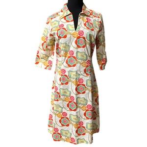 J. McLaughlin Floral V-neck Dress Size 8